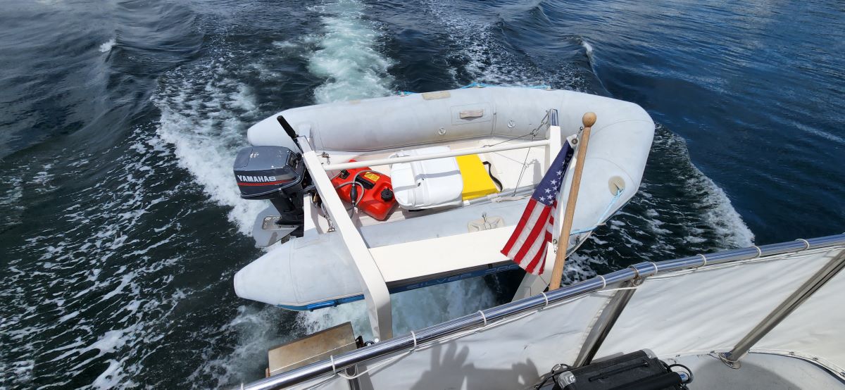 Dinghy in the Davit